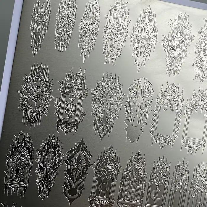 XMQ NAIL ART PLATES STAMPING PLATES D'IMAGE DE VENTES CAVÉES