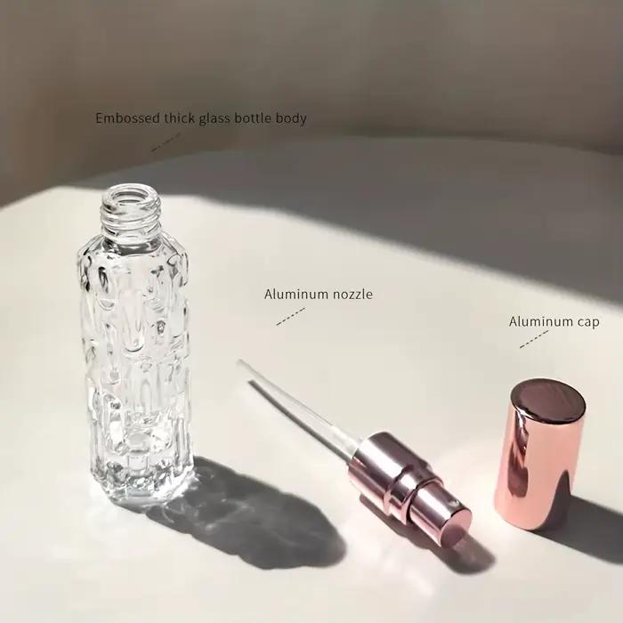 1/3/6 pièces + 4 accessoires 10ml mini récipient atomiseur de parfum de voyage avec 3 flacons de pulvérisation, 2 entonnoirs, 2 distributeurs diviseurs