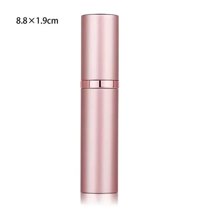 Flacon vaporisateur miniature de 5 ml, rechargeable, portable, pour parfum, cosmétiques, liquides de voyage (style de flacon intérieur aléatoire)