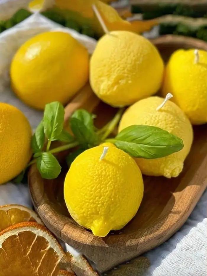 1 bougie parfumée au citron
