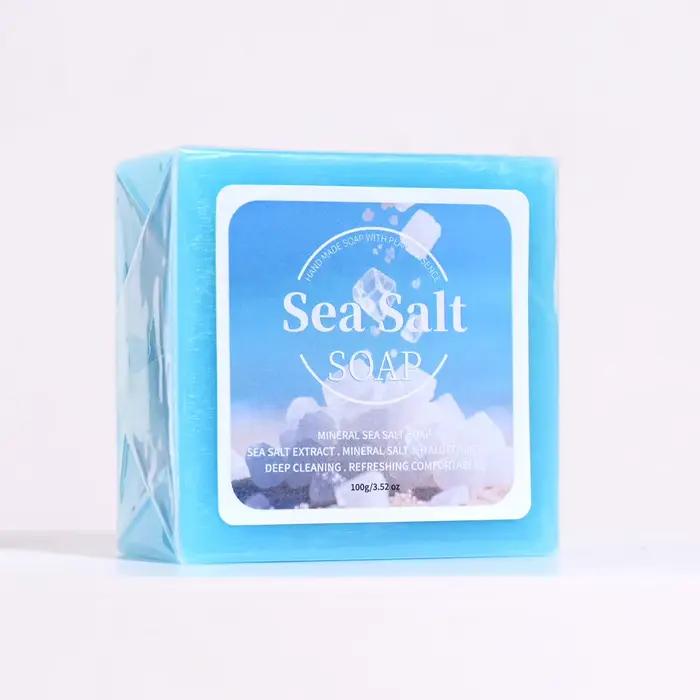 B + acide hyaluronique sel de mer nettoyage en profondeur savon fait main