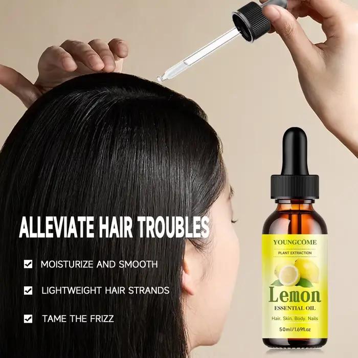 YOUNGCOME huile essentielle de citron naturel hydratant/supplément hydratant pour la peau adapté au visage huile essentielle Anti-rides pour le visage