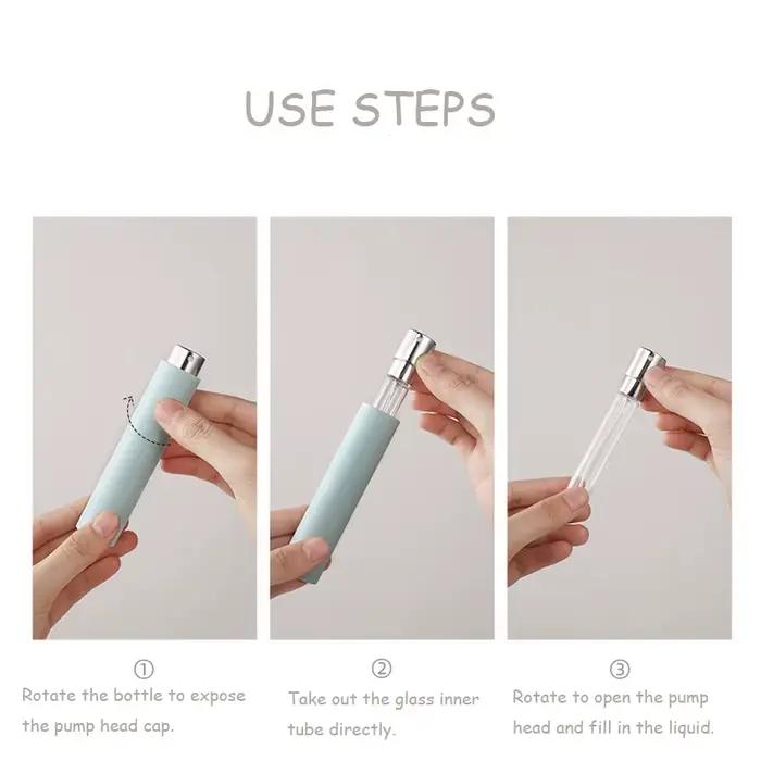 Mini atomiseur de parfum portable rotatif