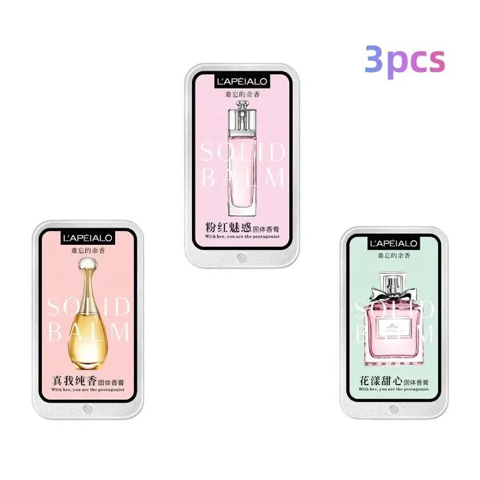 Baume solide parfumé aux phéromones pour femme, parfum léger longue durée, baume parfumé solide portable