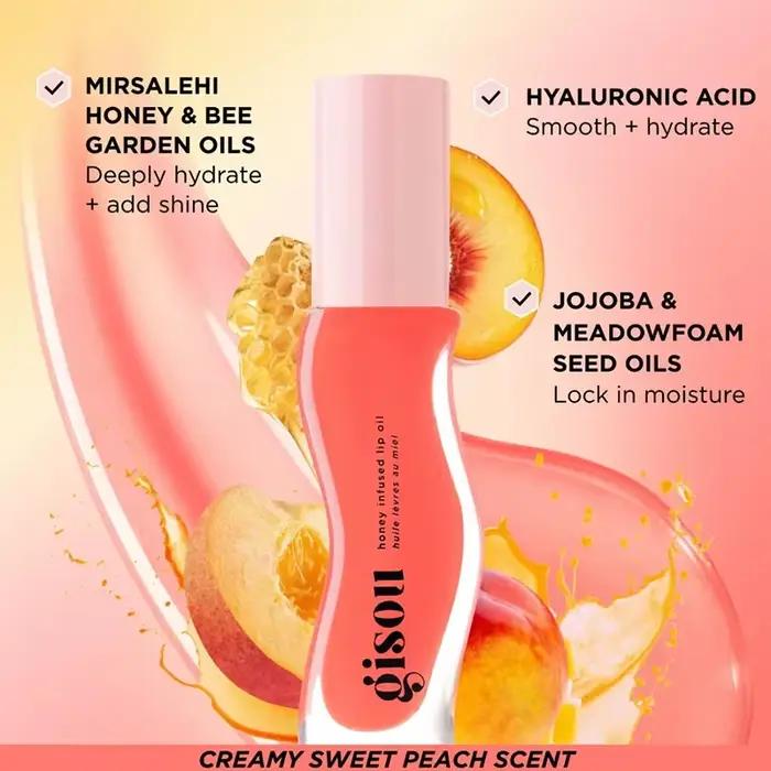 Gisou Original hydratant pastèque huile pour les lèvres brillant soin des lèvres Benetitnt pour les lèvres repulpantes exfoliant repulpant baume à lèvres