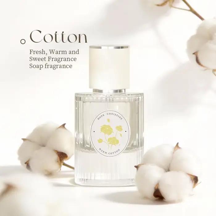 Parfum floral Clean Cotton Original pour femme, notes de tête et de cœur fraîches, longue tenue, idéal pour le bureau, dates et événements spéciaux
