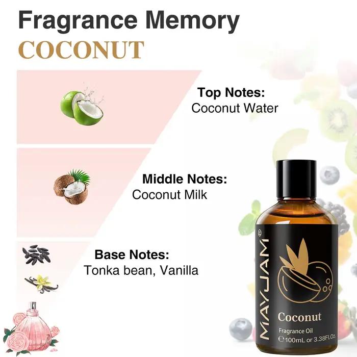 MAYJAM 10ml 100ml huile de parfum de fruits raisin fraise pastèque cerise noix de coco mangue pomme Lime banane goyave