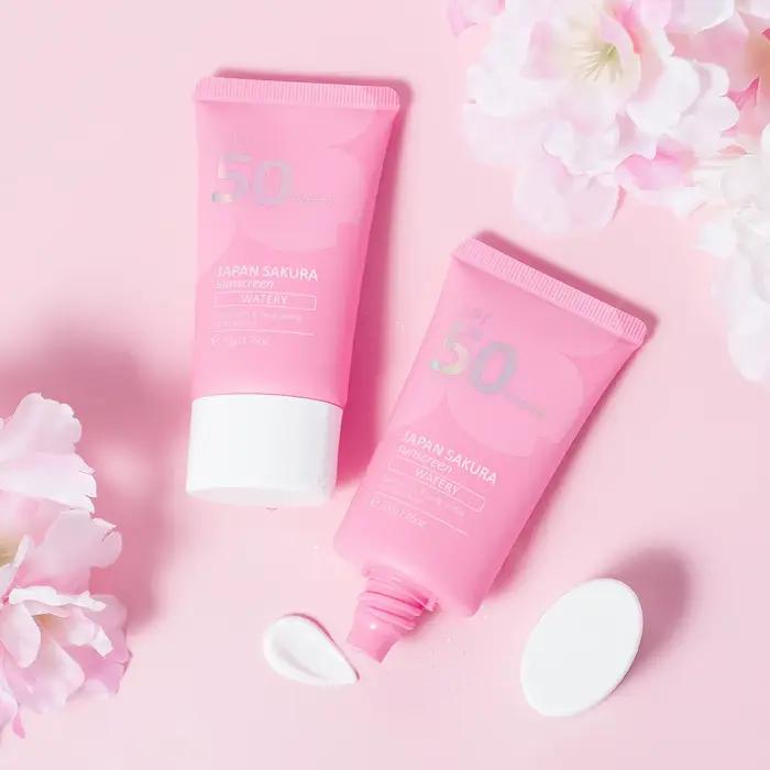 Crème solaire hydratante Laikou Sakura