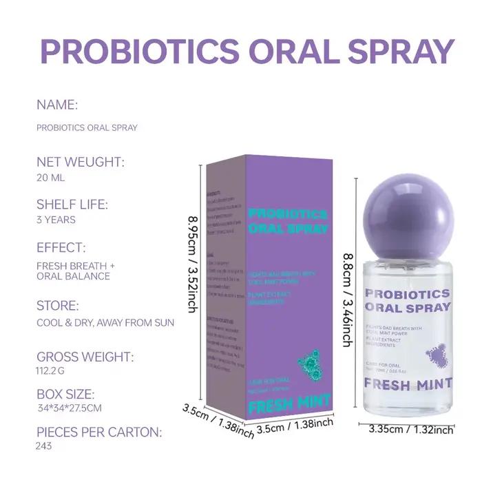 Spray buccal à menthe fraîche longue durée