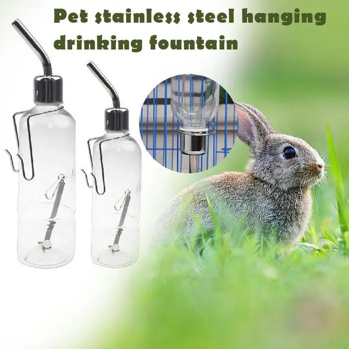 Bouteilles d'eau de 350ML pour lapin furet petit oiseau cochons d'inde Rats Hamster Cage suspendu mangeoire liquide pour petits animaux chiot