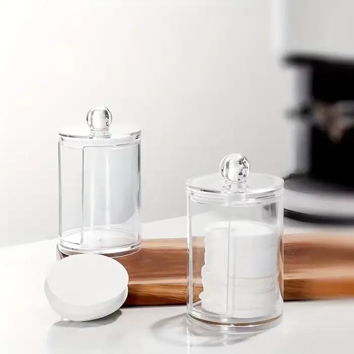 1/2 pièces organisateur de maquillage rond clair acrylique