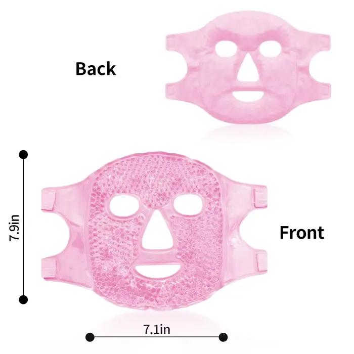 Masque oculaire rafraîchissant pour le visage, compresse froide pour réduire les poches, les cernes, compresse chaude et froide, cadeau SPA visage pour femme, pour le sommeil, soulagement de la pressi
