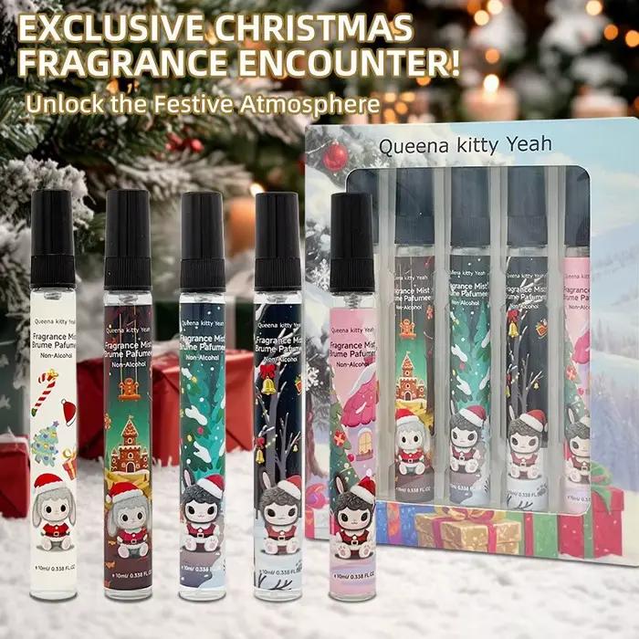 Parfum unisexe de noël en édition limitée, sans alcool, vanille florale fruitée, parfum léger frais et durable, vaporisateur de parfum charmant