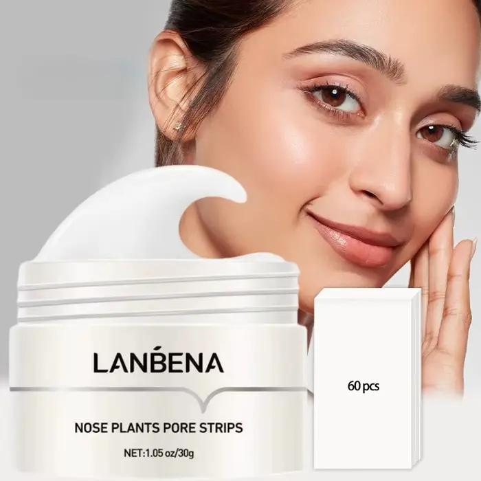 LANBENA dissolvant de points noirs masque pelable extrait d'aloe Vera papier plantes bandes de pores nettoyage en