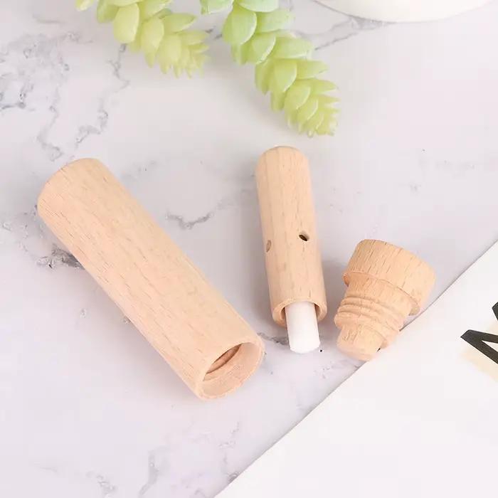 Diffuseur d'arômes en bois pour huiles essentielles avec mèches