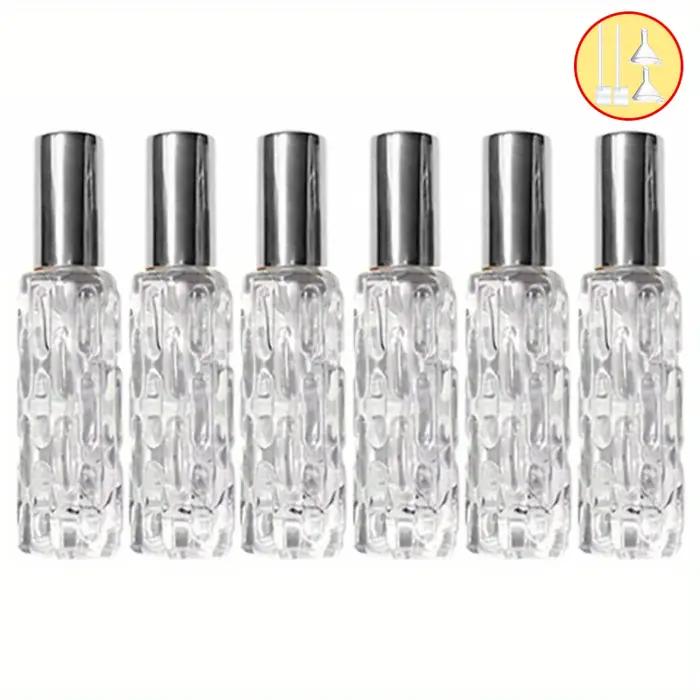 1/3/6 pièces + 4 accessoires 10ml mini récipient atomiseur de parfum de voyage avec 3 flacons de pulvérisation, 2 entonnoirs, 2 distributeurs diviseurs