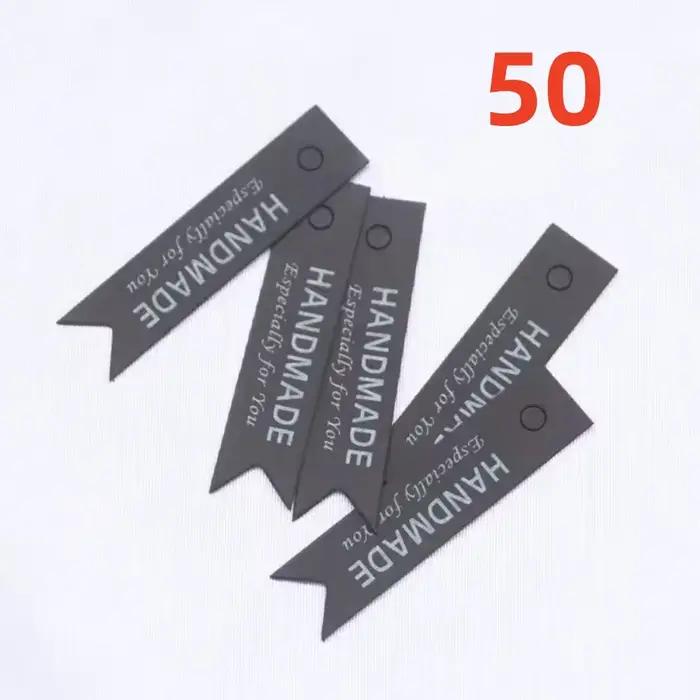10/20/50 pièces belle étiquette de bougie faite à la main lettrage décoration Kit de fabrication de bougies bonbons Biscuit gâteau cadeau étiquette cadeau exquise