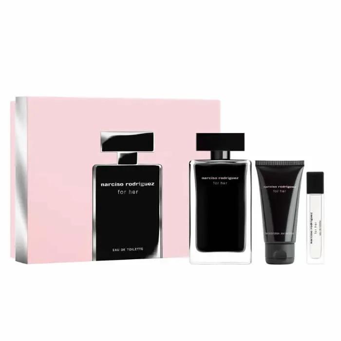 Narciso Rodriguez For Her Eau De Toilette Spray 100ml Coffret 3 Produits