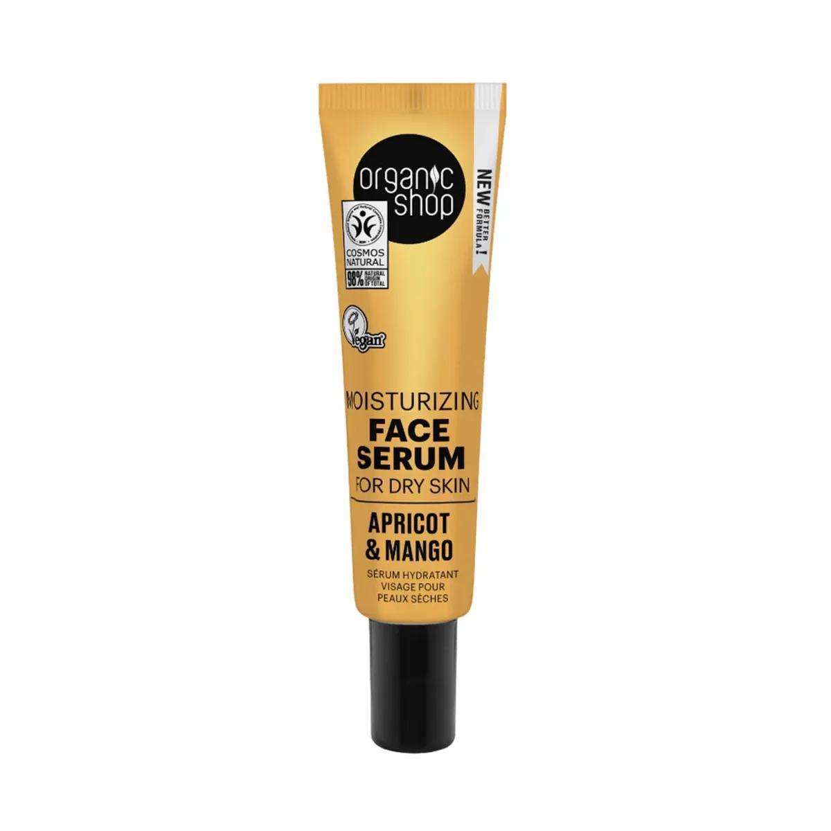 Organic Shop Apricot Moisturizing Serum Facial Piel Seca 30ml