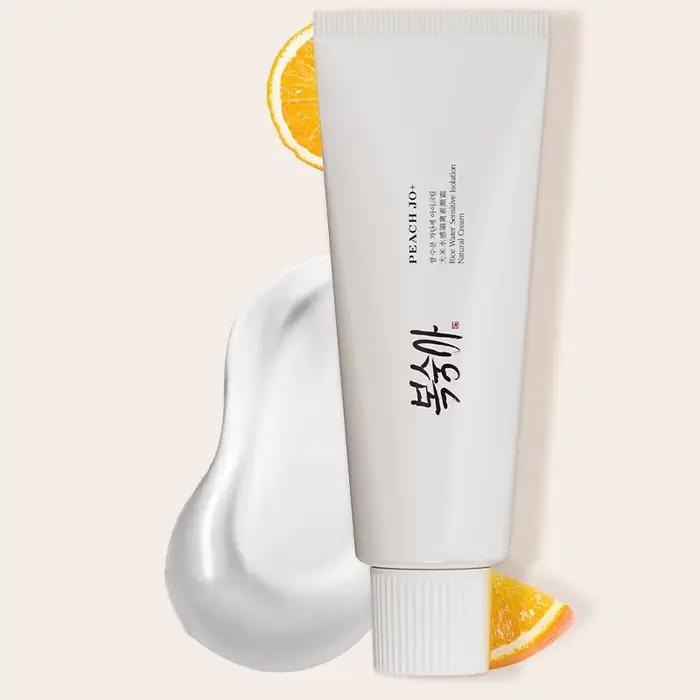 Crème de riz pour le visage Spf50 +, hydrate, éclaircit le teint de la peau, primaire de maquillage
