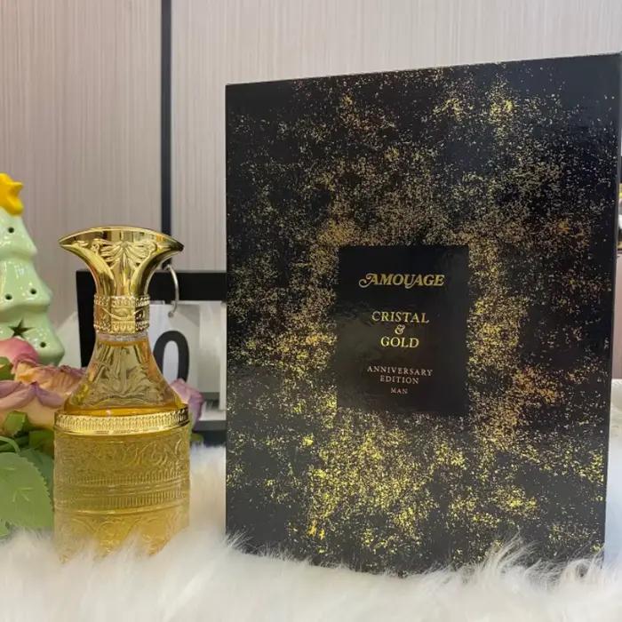 Amouage Cristal & Gold Luxury Aldehyde Chypre Parfum 50ml Longue Durée Série