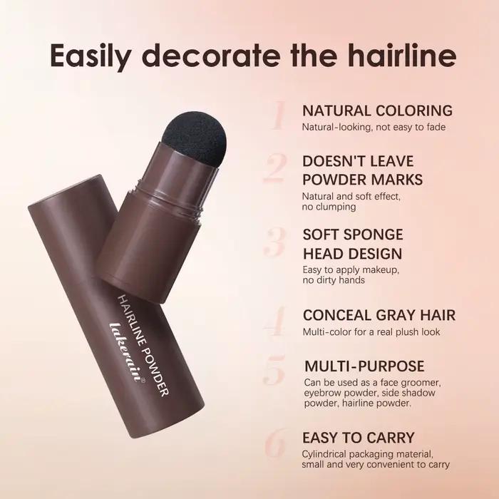Lakerain – poudre fine pour cheveux et sourcils