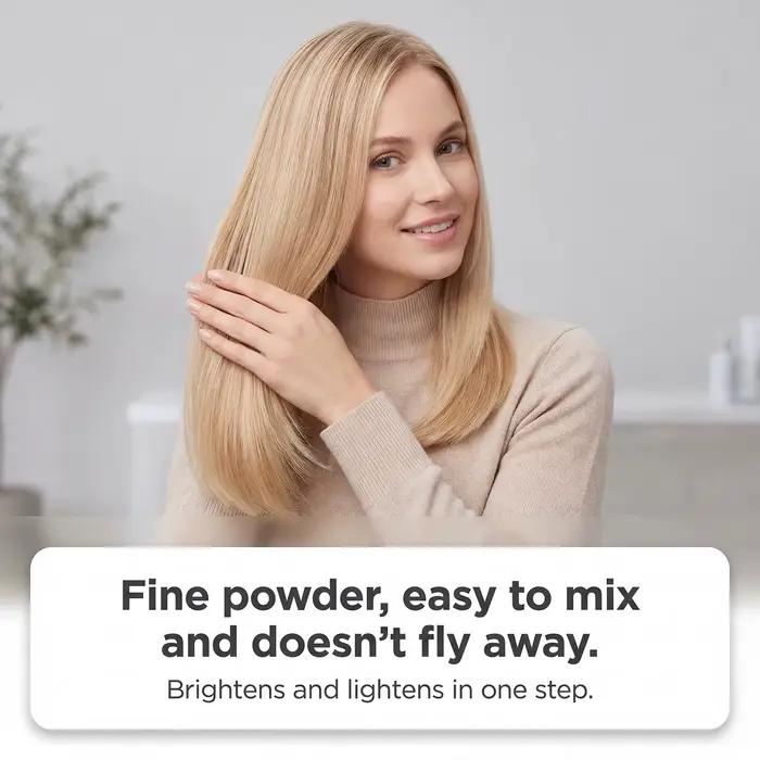 Poudre décolorante pour cheveux Gleamxi, décoloration douce, utilisation en salon ou à domicile, éclaircissement uniforme, coloration professionnelle DIY, poudre tonifiante pour cheveux