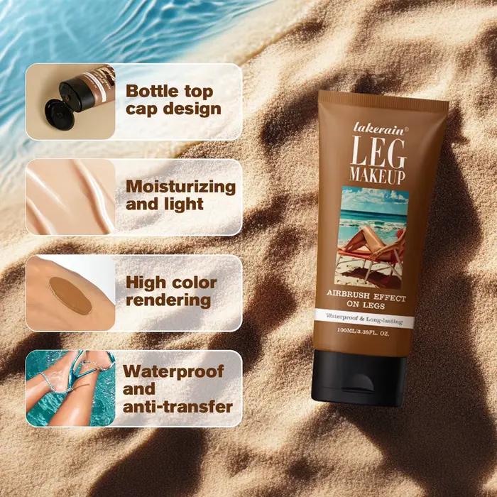 Leg Makeup Medium Easy Application Flawless Looking Legs Water Resistant Transfer Proof Lotion Leg Foundation Body Make Up