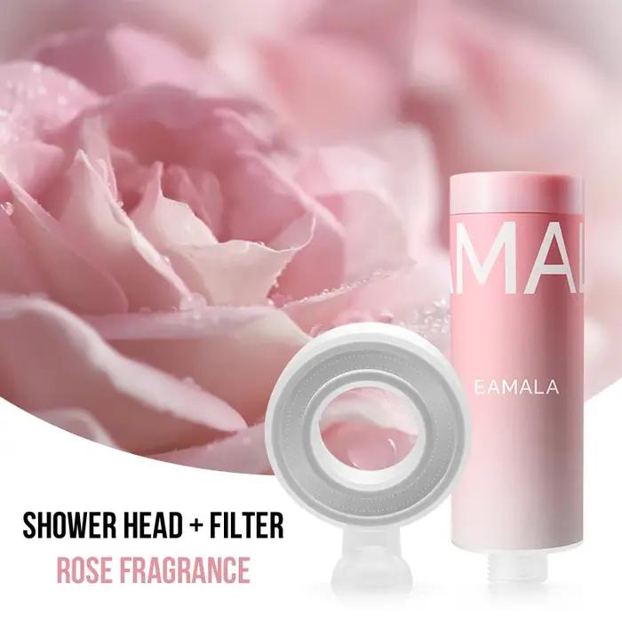 Filtre de douche parfumé, pomme de douche avec filtre à arôme, adoucisseur d'eau, améliore la peau des cheveux/élimination du purificateur de douche, accessoire de salle de bains