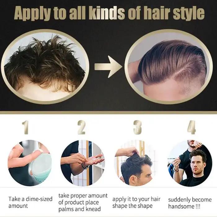 BASDE sel de mer coiffure Spray cire à cheveux pour hommes