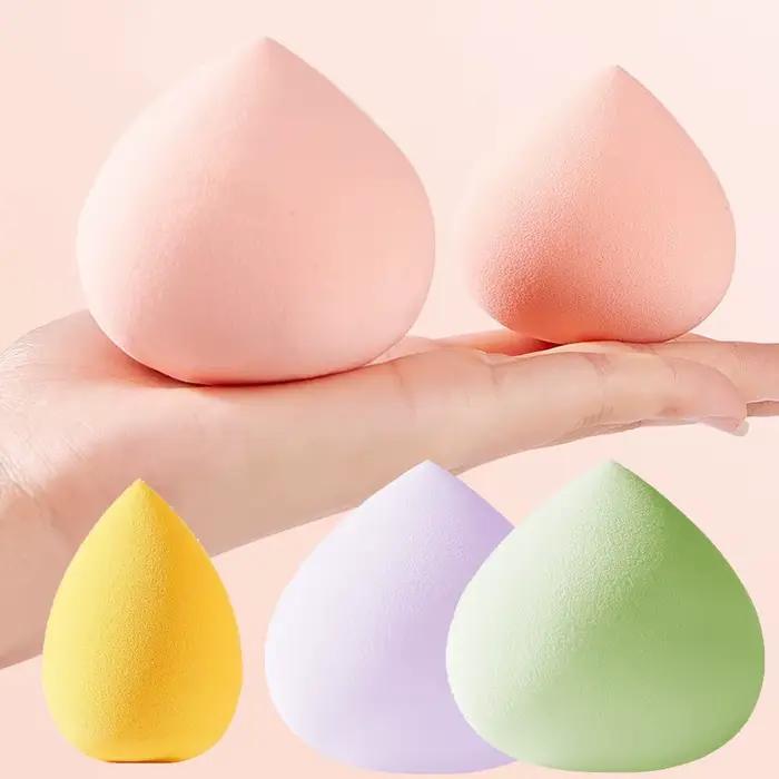 Éponge de maquillage en forme de gourde, goutte d'eau de pêche, bouffante cosmétique professionnelle pour fond de teint, crème anti-cernes, mélangeur de maquillage, éponge douce