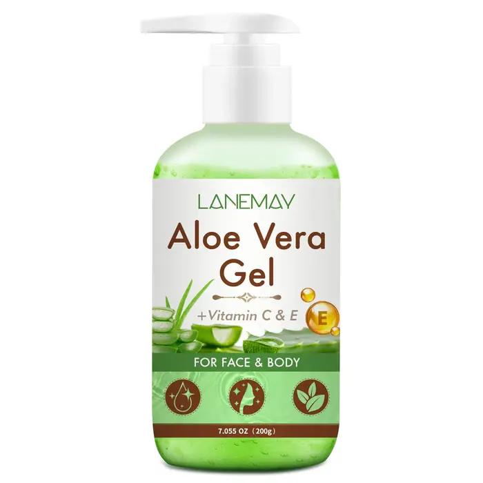 Gel d'aloe Vera à la vitamine C et E pour le visage et le corps