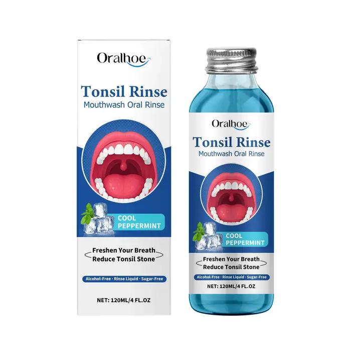 Rince-bouche frais Oral, élimine les odeurs buccales, réduit la pierre d'amélice, durable, frais, sans alcool, hygiène buccale, nettoyage, menthe poivrée