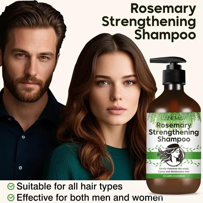 Shampoing fortifiant au romarin - Nettoyez et renforcer les cheveux - Améliore la texture