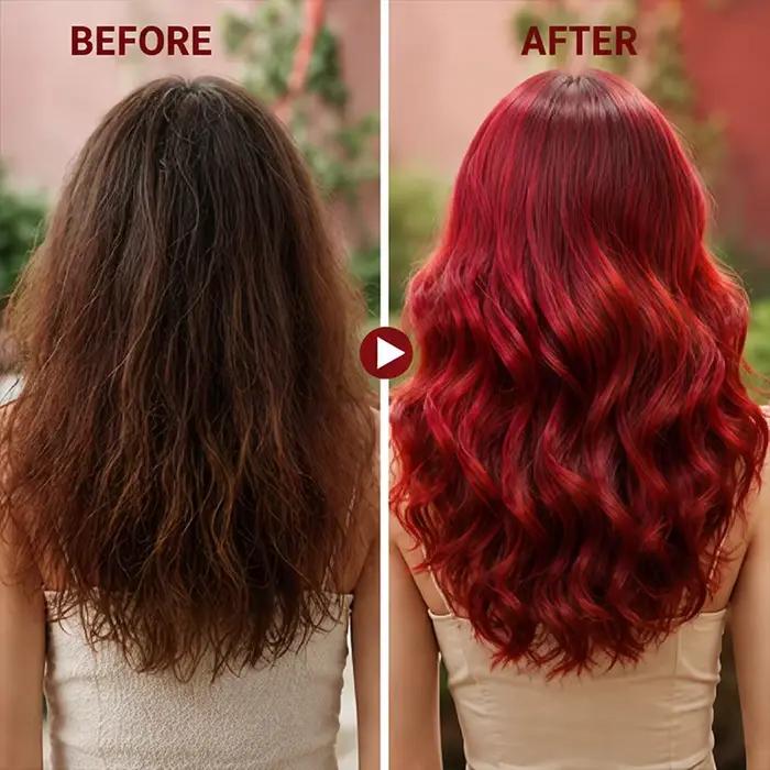 Shampoo colorant capillaire Bourgogne 6 en 1