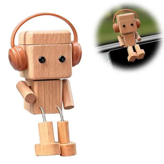 Mini diffuseur d'arômes en bois pour voiture, parfum d'ambiance, diffuseur d'arôme naturel, accessoi