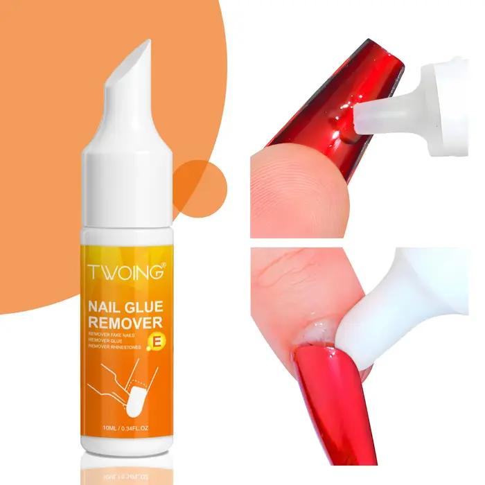 TWOING faux ongles conseils adhésifs solides dissolvant de Gel liquide pour ongles facile à adoucir dissolvant presse sur ongles Gel faux conseils outils de dissolvant