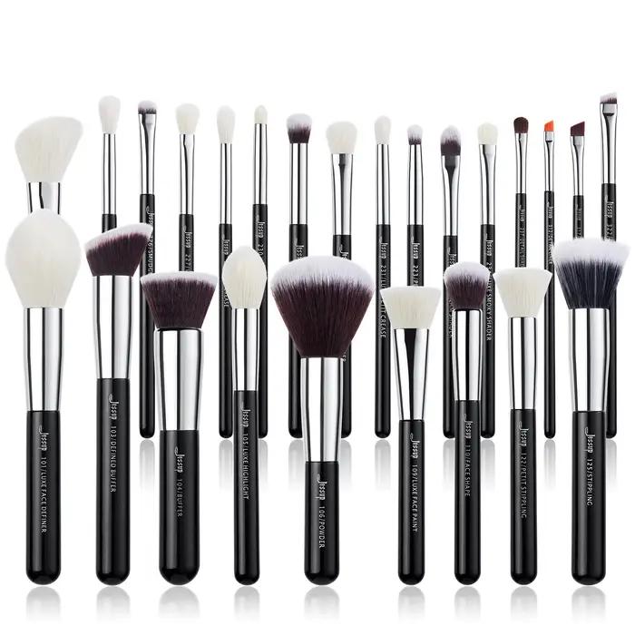 Jessup pinceaux de maquillage ensemble fond de teint poudre professionnel