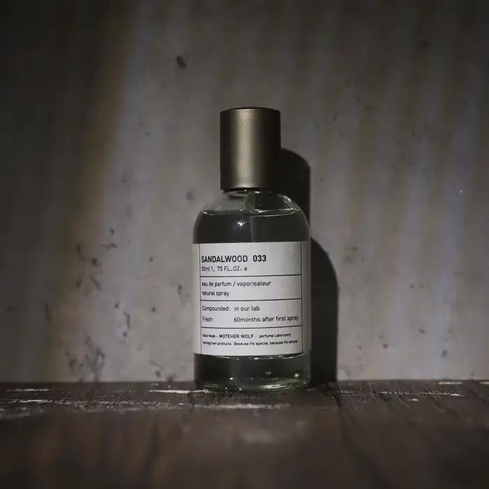 Parfum de laboratoire en bois de santal pour femmes et hommes, parfum léger et durable, élégant, Woo