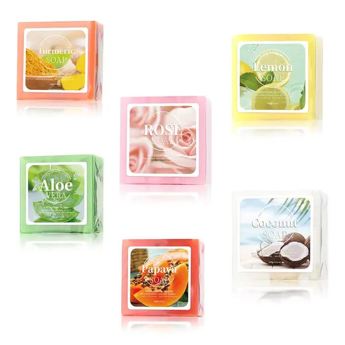 100g B + lait de coco bio pur extrait de plante savon fait main traitement du visage acné