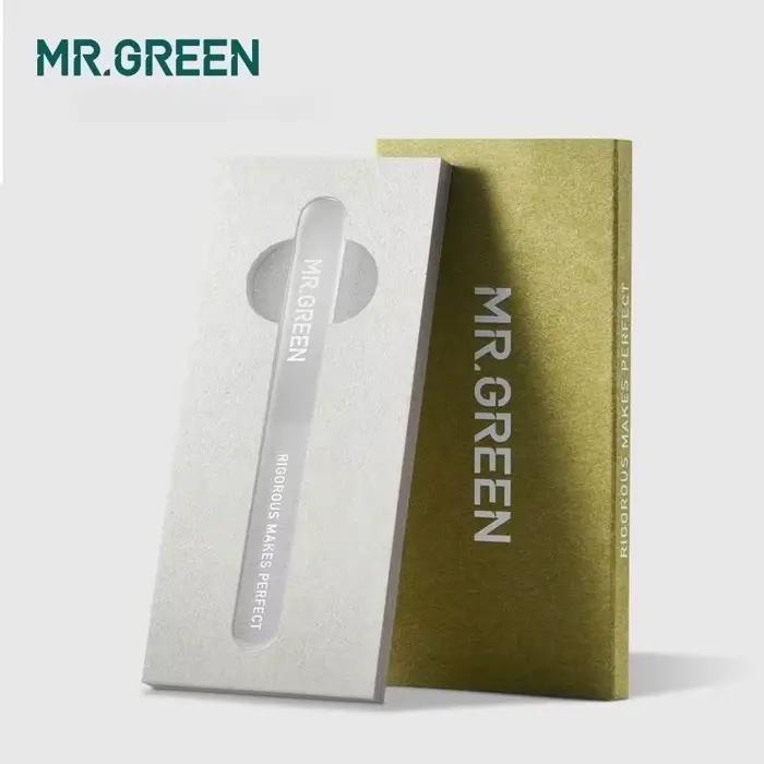 Lime à ongles en verre à double extrémité MR.GREEN – Polissage et façonnage entièrement lavables