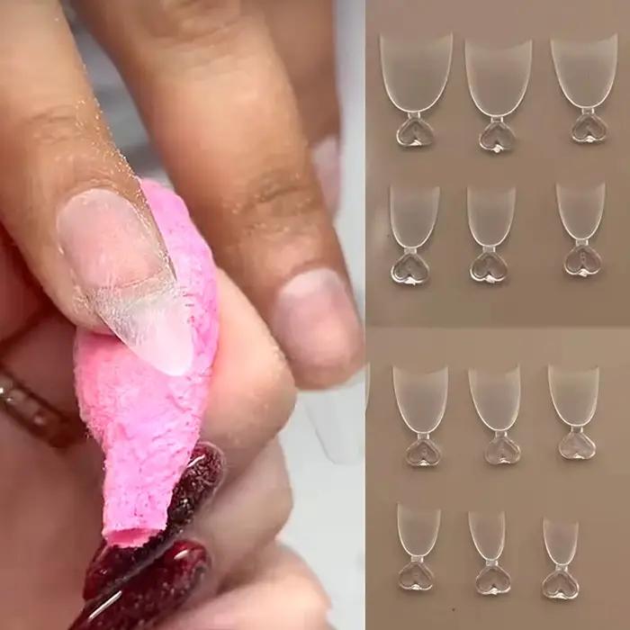 30 pièces pointes d'ongles carrées été français dégradé faux ongles d'orteil portable court carré pied