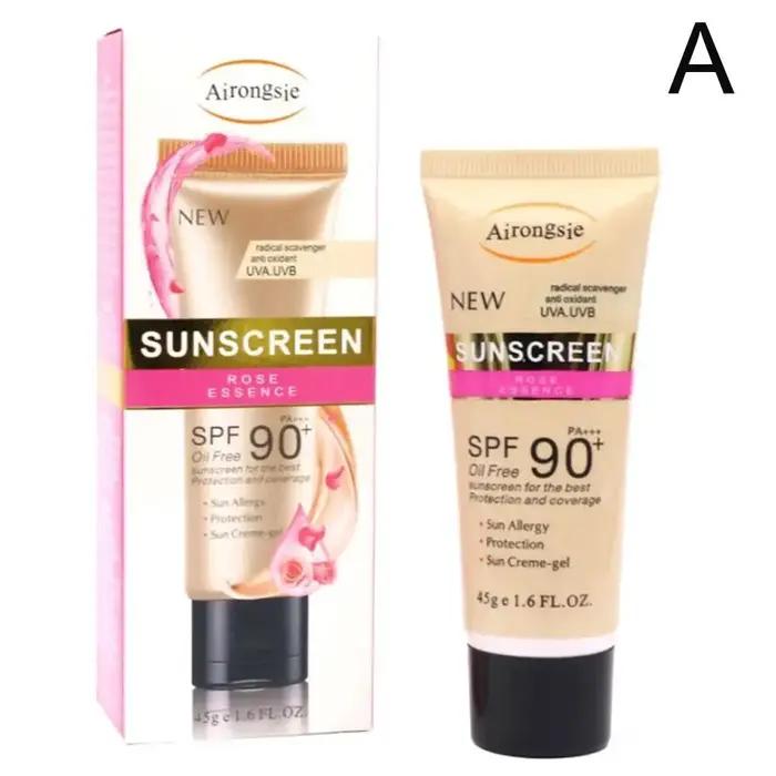 Crème solaire à l'essence de rose 45g SPF90+ sans huile