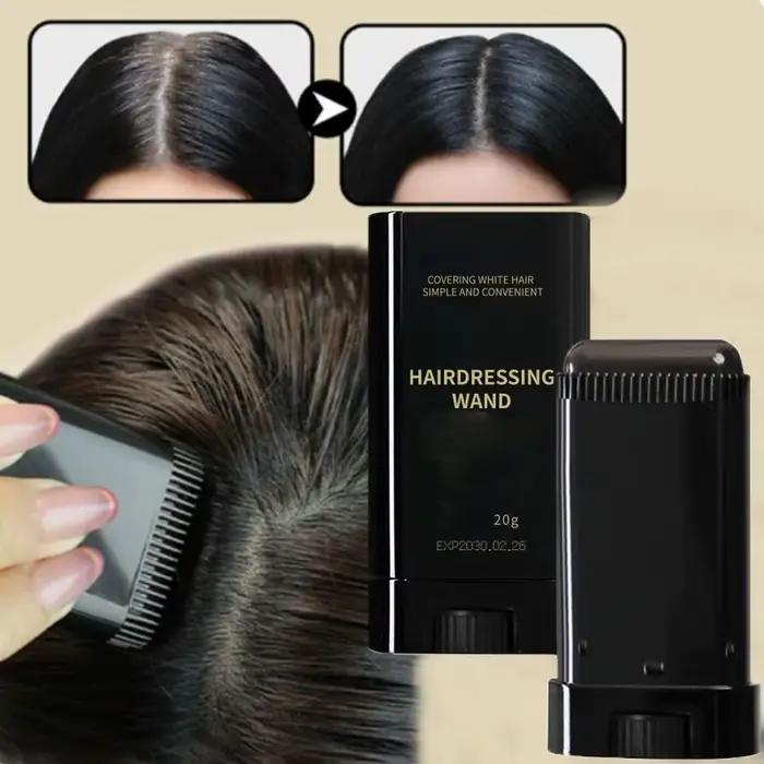 Nouveau peigne imperméable pour teinture capillaire, couleur noire, facile à utiliser, crème de coloration pour cheveux, résistant à la sueur, bâton pour couverture des cheveux gris
