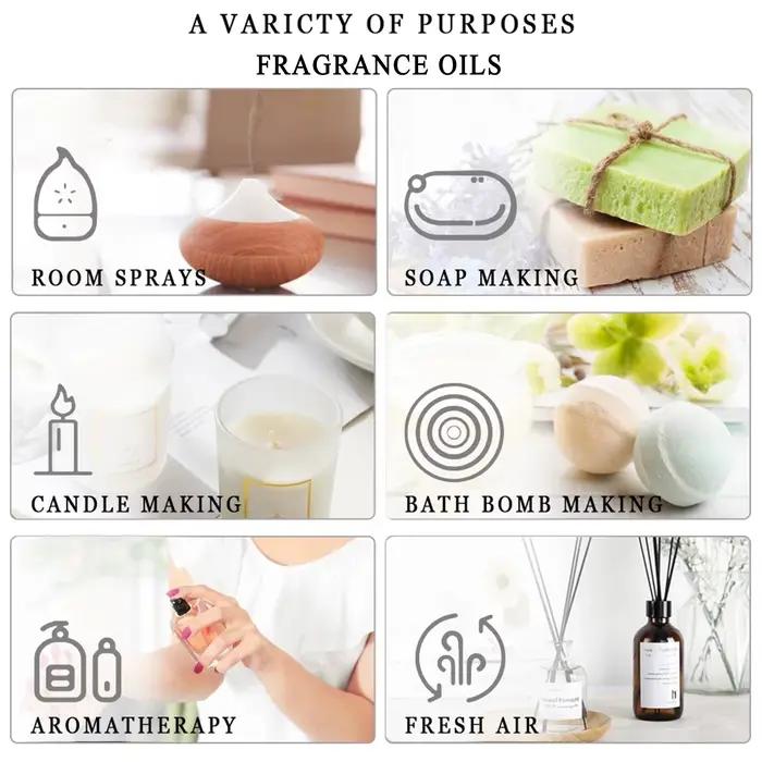 PHATOIL 30ml huile essentielle d'aromathérapie lavande Eucalyptus vanille huiles aromatiques Orange douce pour diffuseur fabrication de bougies savon à faire soi-même