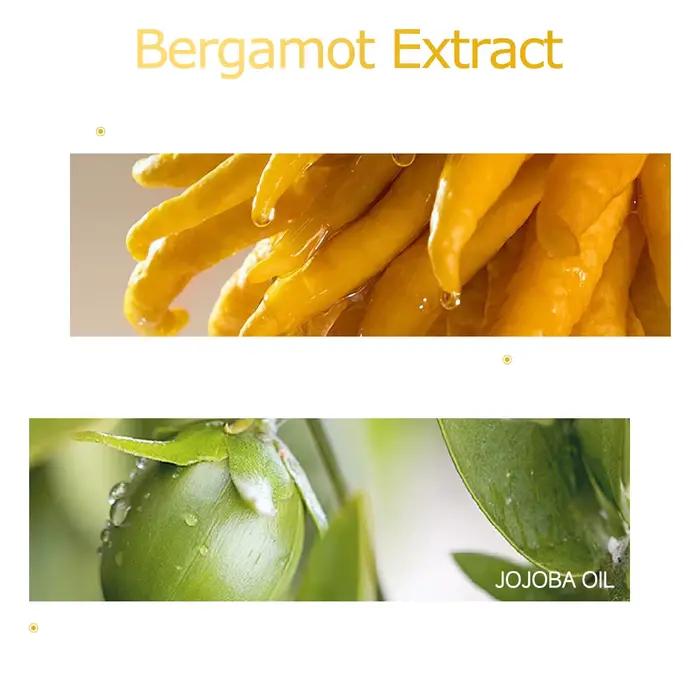 Huile essentielle de bergamote, une formule de parfum premium, adaptée au massage corporel et aux soins capillaires et à l'aromathérapie.