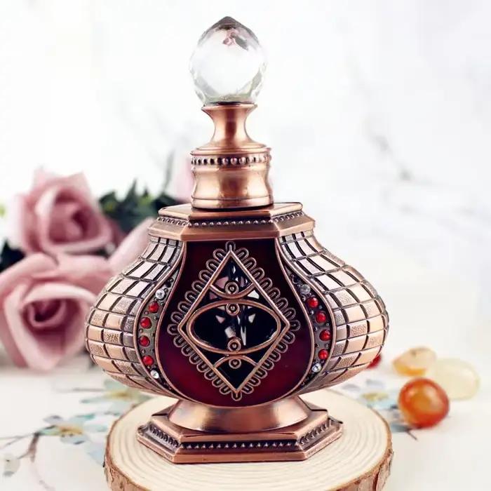 Flcopropriété d'huile essentielle de parfum antique, HI avec compte-gouttes en verre, cadeau de déco
