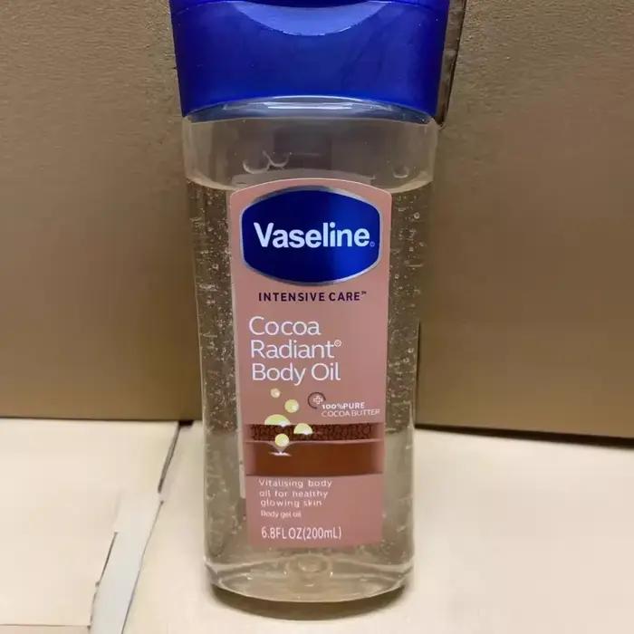 Huile corporelle à vaseline, éclaircit le teint, améliore la peau sèche et éclatée, nourrit et hydrate l'huile gel pour le corps, 200 ml