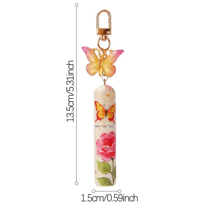 Ensemble de porte-clés de parfum papillon