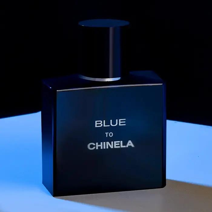 Parfum Phéromone Longue Durée Boisé Frais pour Homme, Cologne Bleue 50ml pour Étudiants, Le Choix du Charme Masculin